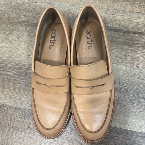 Earth Tan Leather Loafers - Picture 3 of 7